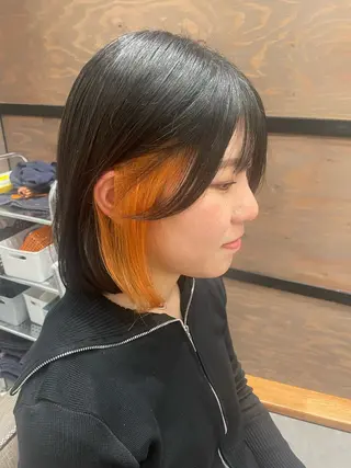 ショート カラー 韓国レイヤー/髪質 改善/縮毛🤍吉田のヘアスタイル