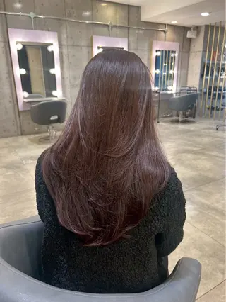 セミロング 髪質改善 Noe心斎橋店のヘアスタイル