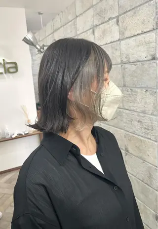 ミディアム カラー 橋本 桂のヘアスタイル