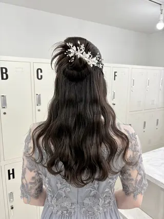 ロング カラー ヘアアレンジ 天王寺 hinataのヘアスタイル