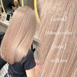 ミディアム ハイトーン特化🤍/ ハルナのヘアスタイル