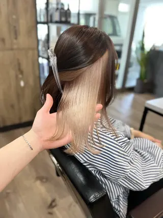 セミロング カラー VIF所属・🗻飯田誠也🗻 カットカラー得意のヘアスタイル