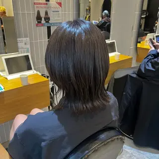 ミディアム カラー パーマ ラフィスヘアードープ所属・👑髪質改善wカラー /ハイトーン/アユカのヘアスタイル
