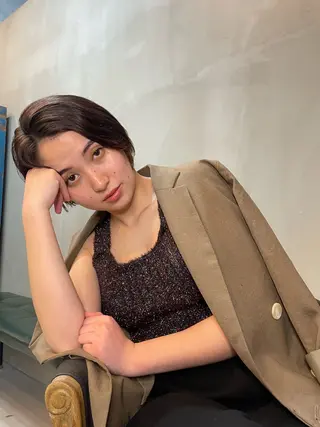 ショート カラー ショート/ボブ専門 宮脇美奈/南船場のヘアスタイル