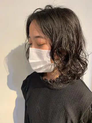 ミディアム パーマ MOMOKA💫 YARD【学芸大学】のヘアスタイル