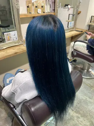 ロング カラー フェザーパーマ🌙 毛流れ yuzukiのヘアスタイル