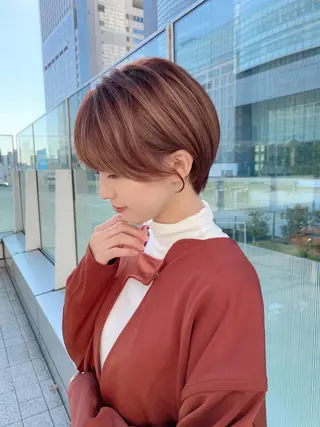 ショート カラー 女性が憧れる ショート/角田愛和のヘアスタイル