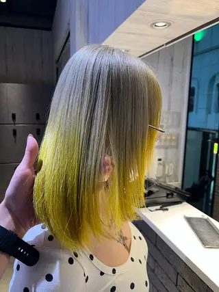 ミディアム カラー ヘアアレンジ axy 新宿本店所属・🐾カラーモデル募集 中🐈‍⬛藤川 千誉のヘアスタイル