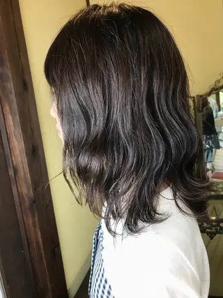 ミディアム カラー MIZUKI🫧ྀི 韓国ヘアAFLOATのヘアスタイル