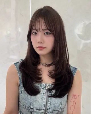 ロング 💖韓国風💖 レイヤー/LISAのヘアスタイル