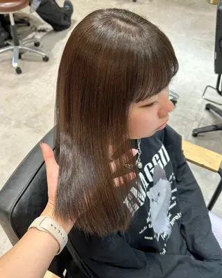 ロング カラー 顔まわり♡レイヤー COCORO 🎀のネイルデザイン