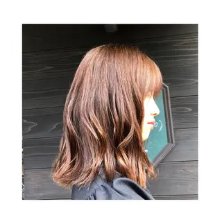 ミディアム ❁⃘ ち だ り さ ❁⃘のヘアスタイル