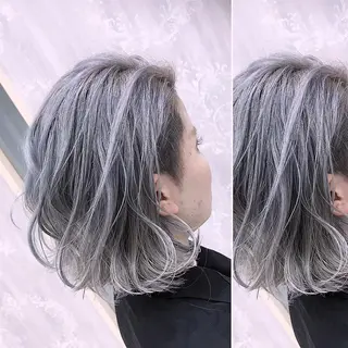 ミディアム カラー 柿沼  洸太のヘアスタイル