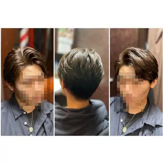 ミディアム カラー メンズ 佐藤 智美のヘアスタイル
