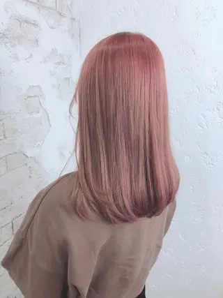 セミロング カラー ️🩵透明感カラー Yūka🩵のヘアスタイル