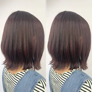 ミディアム カラー ブリーチ無しダブル カラー🦕まどかのヘアスタイル