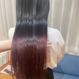 セミロング カラー なつき/艶ピンク/ girly hairのヘアスタイル