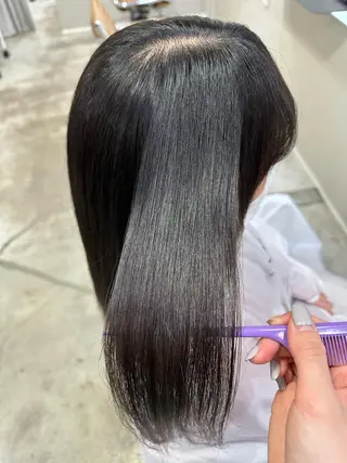 ロング パーマ 縮毛矯正/ネイル 🌻ひまわり🌻のヘアスタイル