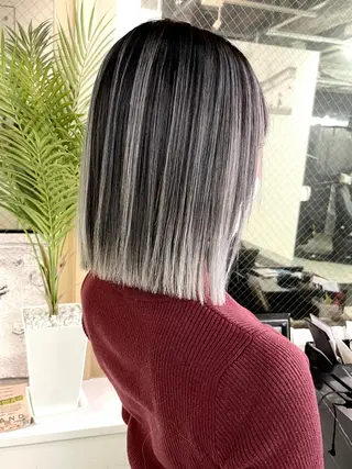 ミディアム カラー SALOWIN新宿三丁目EAST6F所属・糸川 伸樹のヘアスタイル