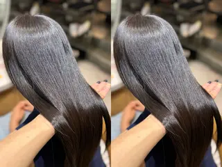 ロング 服部大地/ブリーチ 無しWカラー髪質改善のヘアスタイル