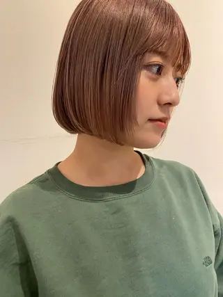 ミディアム カラー 松崎 めいのヘアスタイル