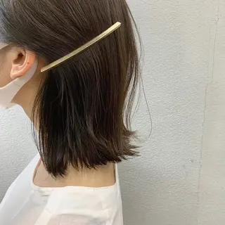 ショート カラー ヘアアレンジ 🌱小顔魅せカット 透明感カラー/泉綺のヘアスタイル