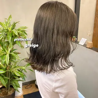 ミディアム カラー パーマ ヘアアレンジ メンズ キッズ ネイル マツエク・マツパ EMANON梅田店所属・前川 朋香のヘアスタイル