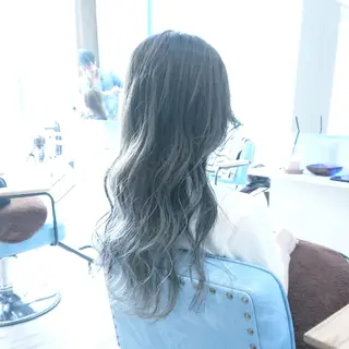 カラー ヘアアレンジ ロング 小林 伸行のヘアスタイル
