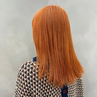 セミロング カラー 🤍髪質改善➕透明感 カラー🤍川上葵のヘアスタイル