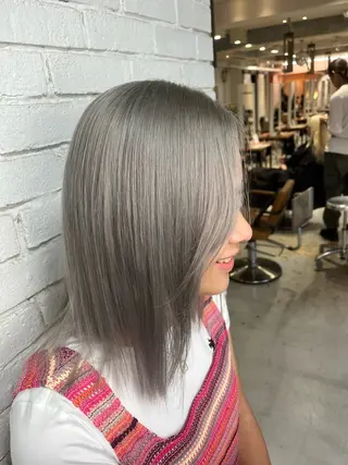 ミディアム カラー lunty難波店所属・💋ギャル髪💋 かづき💖のヘアスタイル