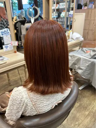 ミディアム 杉田 花乃のヘアスタイル