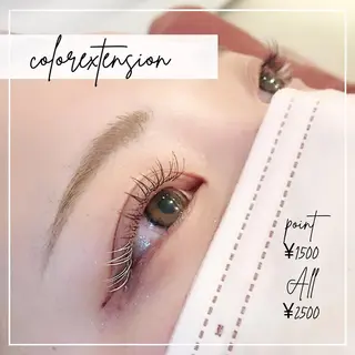 セミロング カラー パーマ ヘアアレンジ メンズ キッズ ネイル マツエク・マツパ アイブロウ brille ~eyelash~のマツエク・マツパデザイン