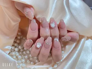 ネイル ネイルサロンAiri 長さ出し·シンプルのネイルデザイン