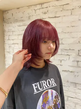 カラー 上野 莉菜のヘアスタイル