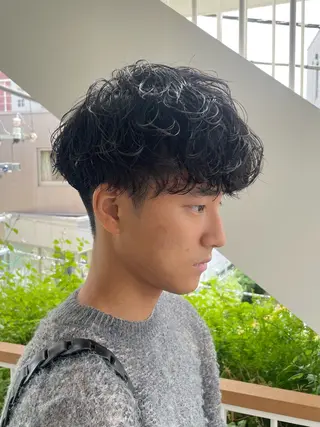 パーマ メンズ メンズモテパーマ💙 fuwaのヘアスタイル