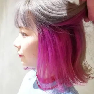 ミディアム カラー ill副店長 立和田純也のヘアスタイル