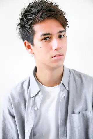 ショート メンズ verda所属・✨ブリーチなし透明感 池袋 水野のヘアスタイル