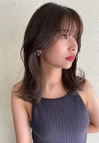 セミロング カラー Pia hair Design Yakuin所属・Pia ツボイ ケイタのヘアスタイル