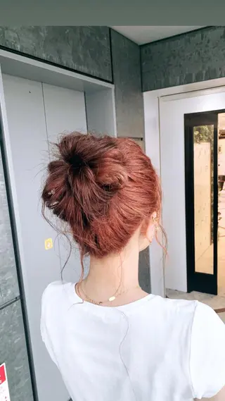 ロング カラー ヘアアレンジ aguhair jour所属・髪質改善/白髪ぼかし KENTAのヘアスタイル