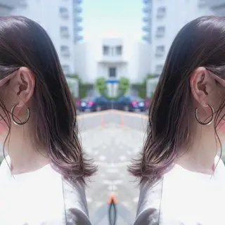 セミロング カラー ヘアアレンジ 竹内啓太 ボブのヘアスタイル