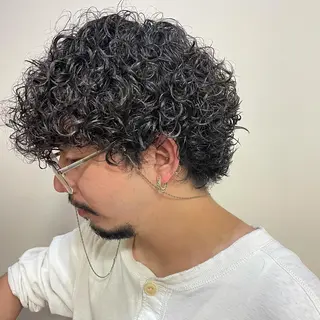 パーマ 似合わせミニボブ マッシュ/渋谷/宍戸のヘアスタイル