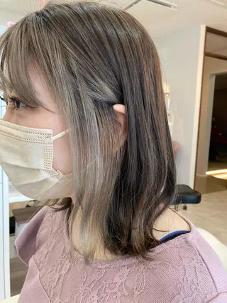 ミディアム カラー 藤森 達也のヘアスタイル