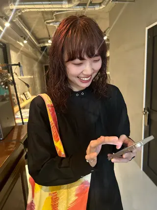 ロング カラー パーマ 斎藤祐樹 /レイヤー/パーマのヘアスタイル