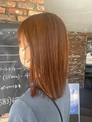 カラー ショート 顔周りレイヤー/マオのヘアスタイル