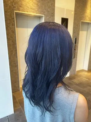 セミロング カラー La Blessグランサロン梅田店所属・梅田美容室/ブリーチ なし/レイヤーカットのヘアスタイル