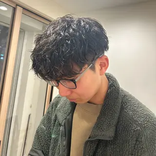 パーマ メンズ メンズパーマ専門店 【店長】⚜️イチカワのヘアスタイル