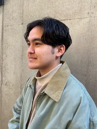 メンズ なみまきパーマ/ボブ パーマ🌼杉田 萌恵のヘアスタイル