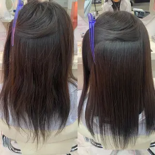 セミロング 本間 しゅうまのヘアスタイル