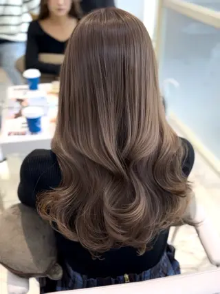 ロング カラー 顔周り特化/韓国ヘア /レイヤー/吉野幸大のヘアスタイル