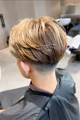 ショート パーマ メンズ 波巻きスパイラルパー マ/シャドウパーマ駿のヘアスタイル